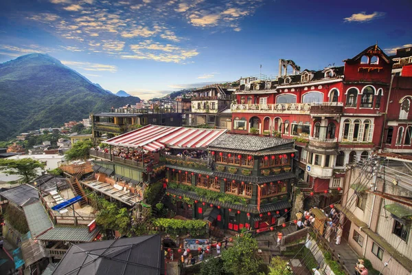 Jiufen, Taipei, Taiwan. Il significato del testo cinese nel p — Foto Stock