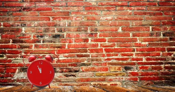 Wecker mit kleinen Minuten bis zwölf Uhr — Stockfoto