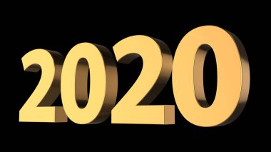 mutlu yeni year.merry Noel siyah backgr ile 3D render