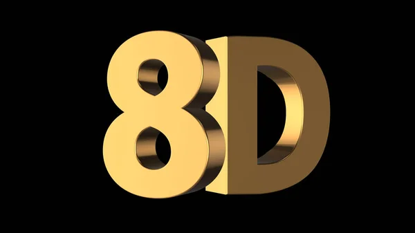 3d 渲染的 3d 文字的优美与黑色的背景颜色 — 图库照片