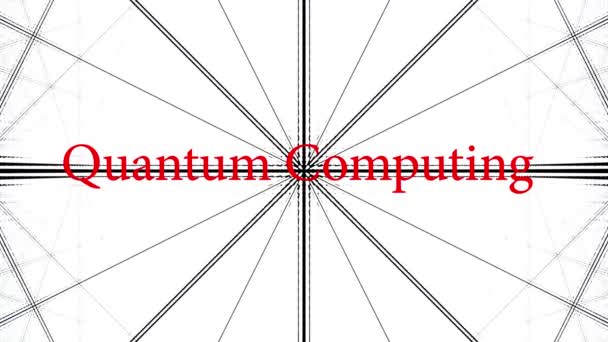 3D vykreslování partie dojem s elektrony v atomu — Stock video