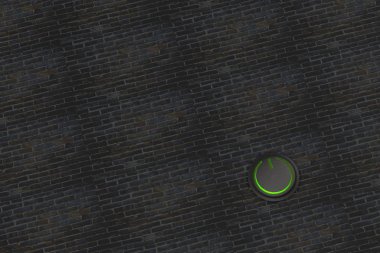 güç düğmesi simgesi güzel arka plan ile 3D render