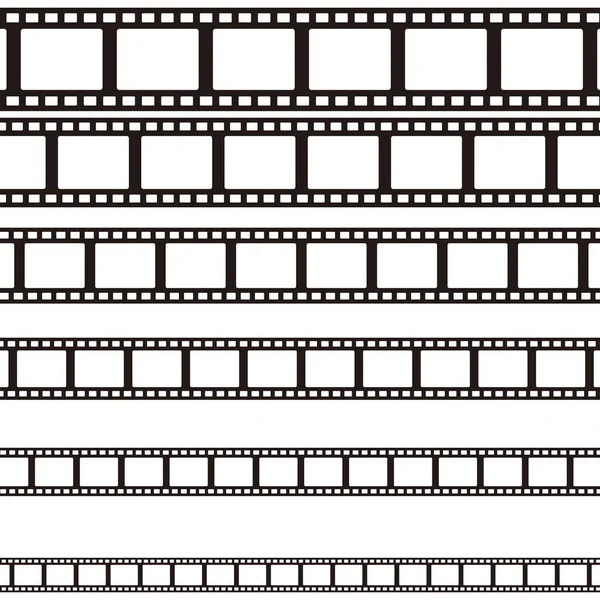 Set di pellicole fotografiche curve. Un film. Illustrazione vettoriale — Foto Stock