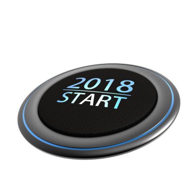 Mutlu yeni yıl kavramsal tebrik kartı ile beyaz izole