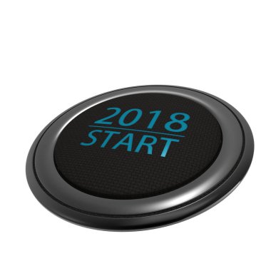 Mutlu yeni yıl kavramsal tebrik kartı ile beyaz izole