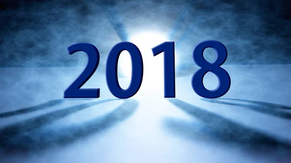 Frohes neues Jahr 2018 Urlaub background.2018 frohes neues Jahr grüßen — Stockfoto