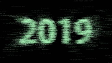 8 k video 2019 mutlu yeni yıl arka plan