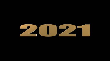 Klas 2021 'in 3D yorumlaması Mutlu yıllar.