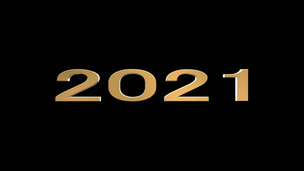 Redare 3D a clasei 2021 Happy New Year background — Fotografie, imagine de stoc