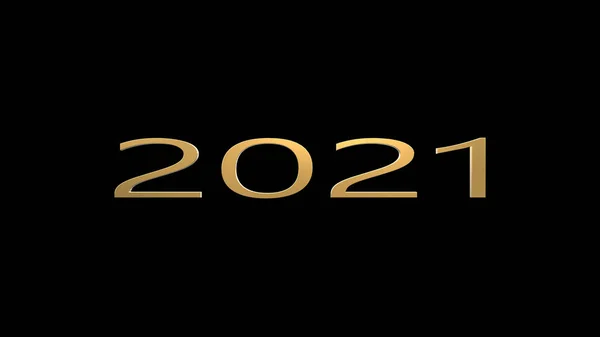 3d рендеринг Classy 2021 Happy New Year background — стокове фото