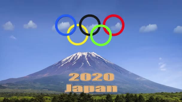 Czerwiec 2020 Renderowania Olimpijskiego Kolorowego Koła — Wideo stockowe