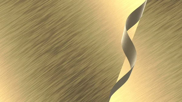 3d renderização de grande folha de ouro finamente escovado renderizado como b — Fotografia de Stock