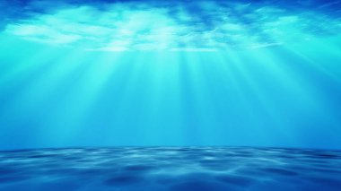 Denizde büyük bir buz taşının 3D görüntüsü