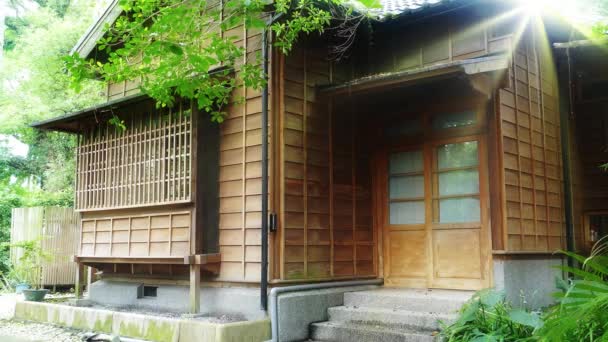 Gebouw Uitgegroeid Tot Een Museum Behoudt Zijn Japanse Kantoor Stijl — Stockvideo