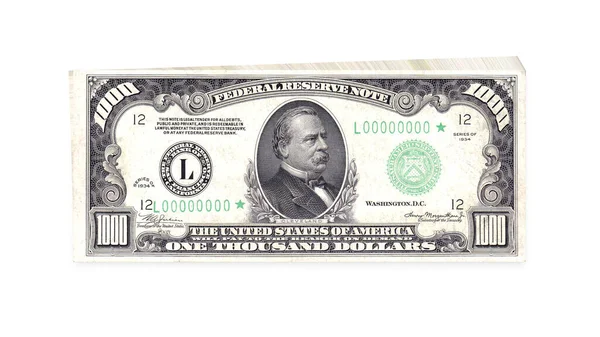 Rendering Stack Dollar White Background — Stock Photo, Image