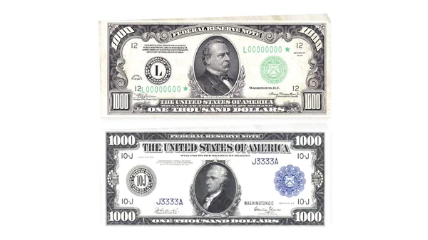 Beyaz Arkaplanlı Amerikan Dolarının Sunumu — Stok fotoğraf