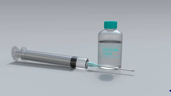 Die Darstellung Des Medizinischen Konzepts Impfung Hypodermitisch — Stockfoto