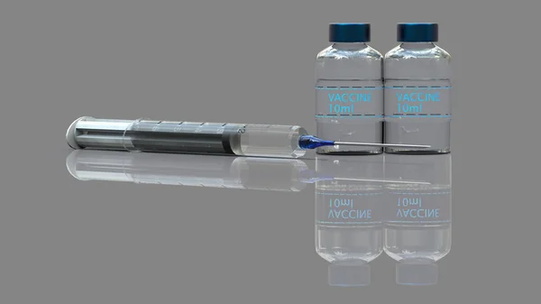 Rendu Concept Médical Vaccination Hypodermique — Photo