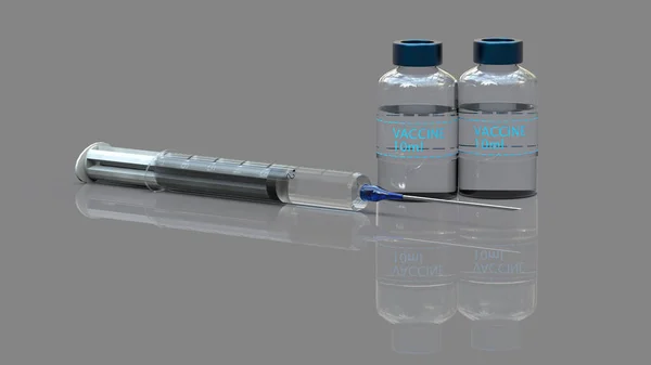 Rendu Concept Médical Vaccination Hypodermique — Photo