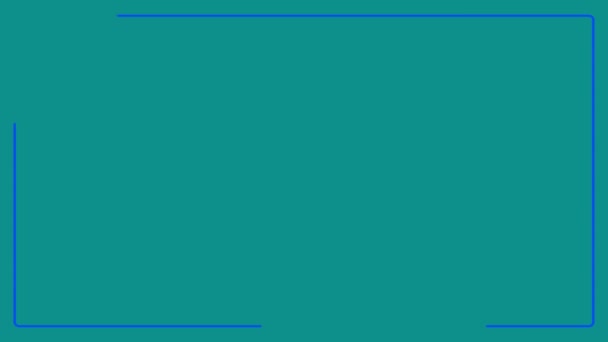 Återgivning Rektangel Punkt Linje Rör Sig — Stockvideo