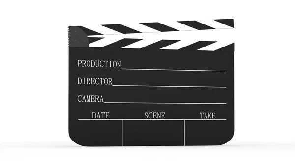 Rendering Clapper Board Icon Flat Style — Stock Photo, Image