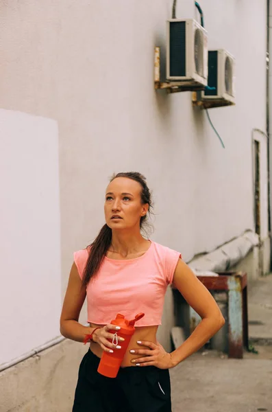 Frauen beim Training auf der Straße — Stockfoto