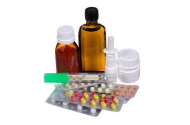 Tabletler ve şuruplar tedavisi için ilaçlar