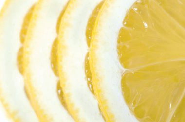 Dilimlenmiş limon makro