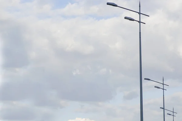 Lampposts against the sky — Stock Photo, Image