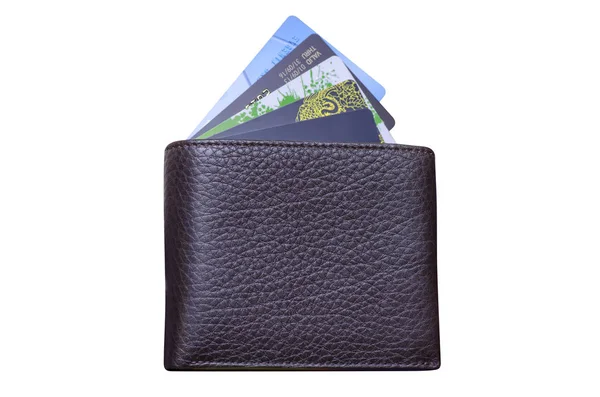 Purse with cards — Stock Photo, Image