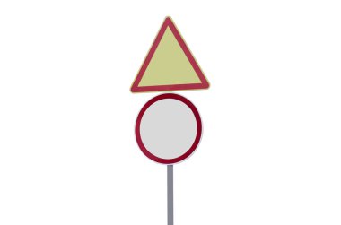 Yol işaretleri boş