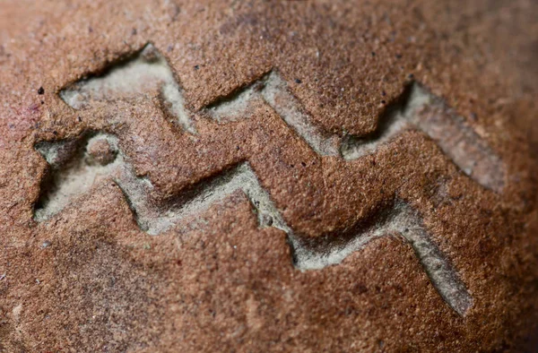 Малюнок на камінь макрос інків — стокове фото