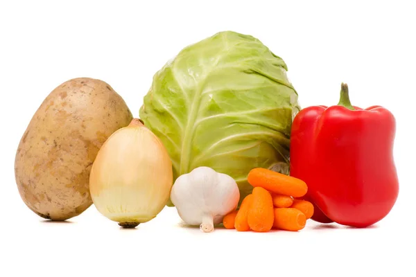 Set van groenten geïsoleerd — Stockfoto