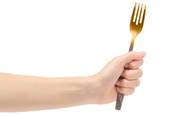 Female hand fork — Stock Photo, Image