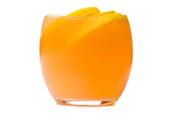 Um copo de limão limonada laranja — Fotografia de Stock