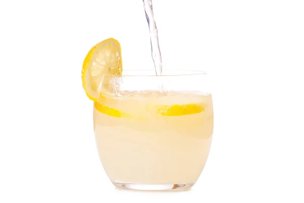 Glass of lemonade lemon — Stock Photo, Image