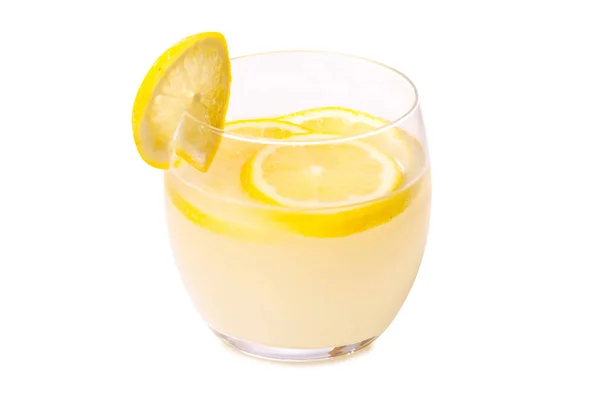 Glass of lemonade lemon — Stock Photo, Image