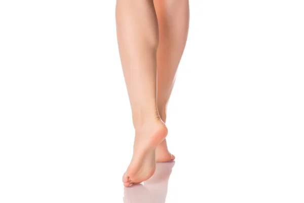 Ženské nohy podpatky na prsty, samostatný — Stock fotografie