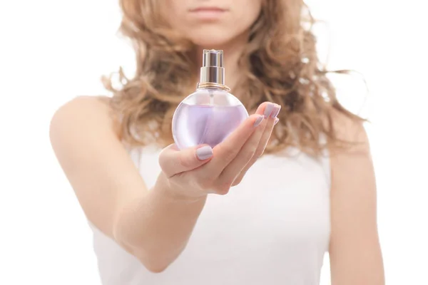 Mulheres mãos femininas perfume — Fotografia de Stock