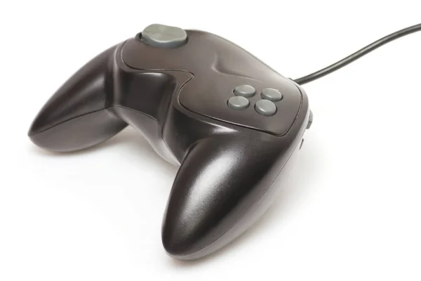 Zwarte gamepad isolatie — Stockfoto