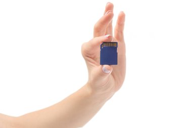 Eller ile flash sürücü SD oyun kağıdı