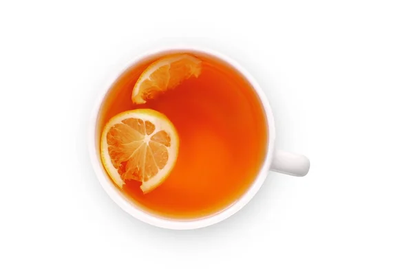 Чай з ізоляцією лимона — стокове фото