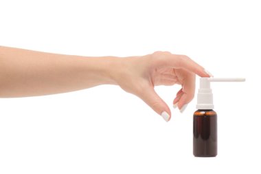 Kadın el sprey boğaz için