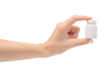 Haplarla bir pot ile eller