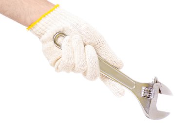 Erkek el inşaat tuşunu basılı tutarak