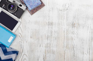 Cep telefonu güç banka kamera şal ile seyahat