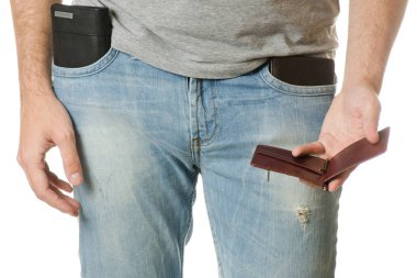 Adam onun cep cüzdan