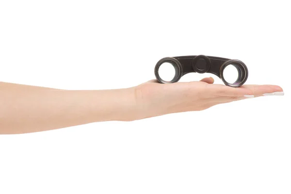 女性の手の双眼鏡 — ストック写真
