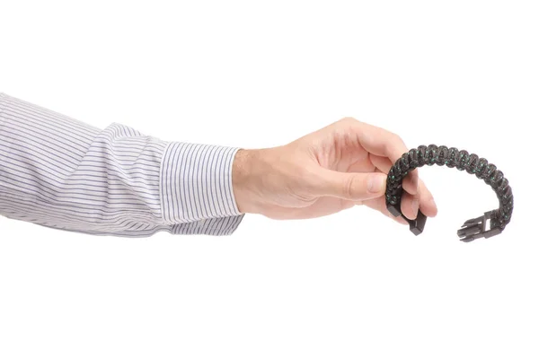 Paracord-Armband-Isolation — Stockfoto