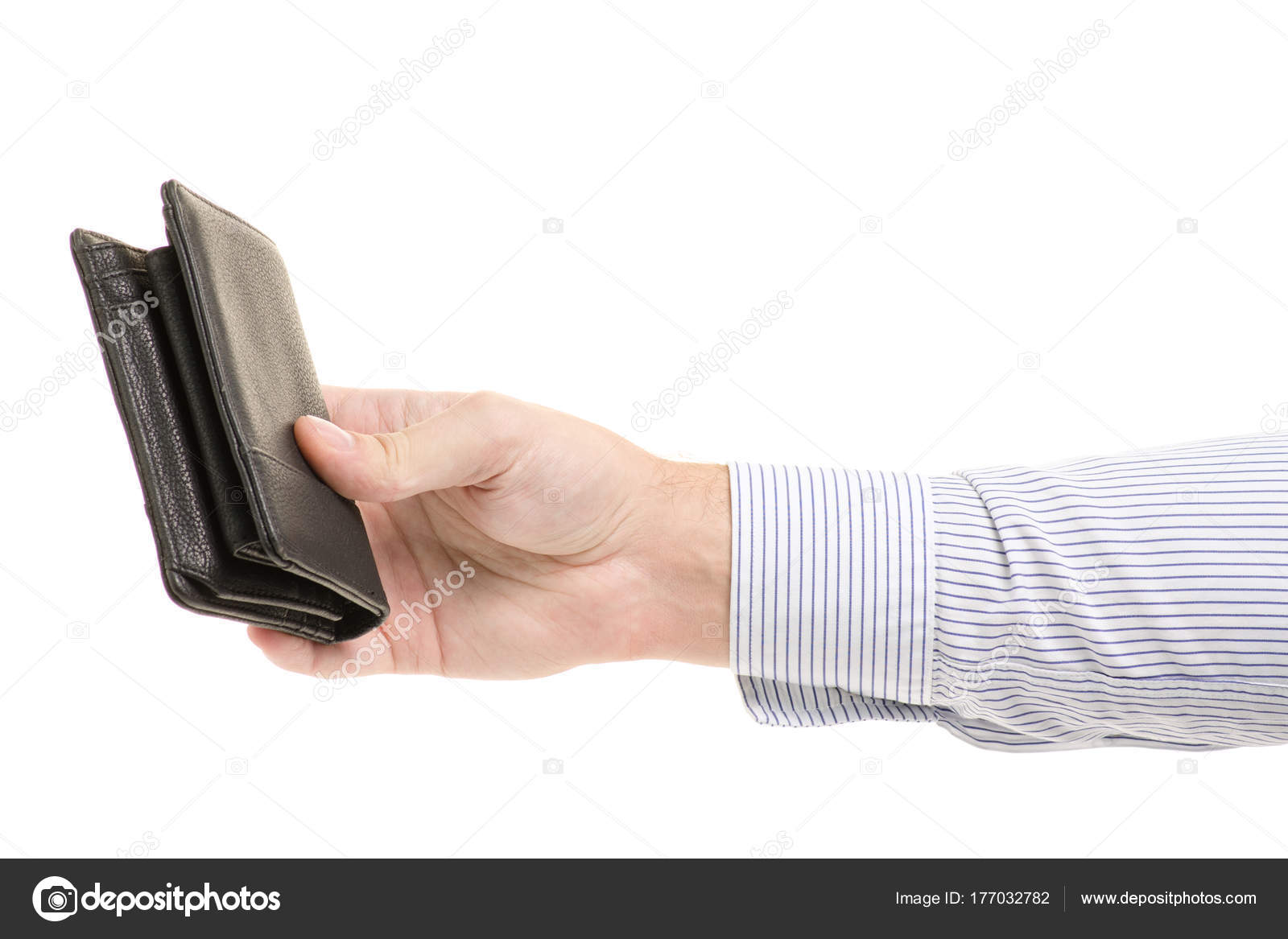 male hand purse